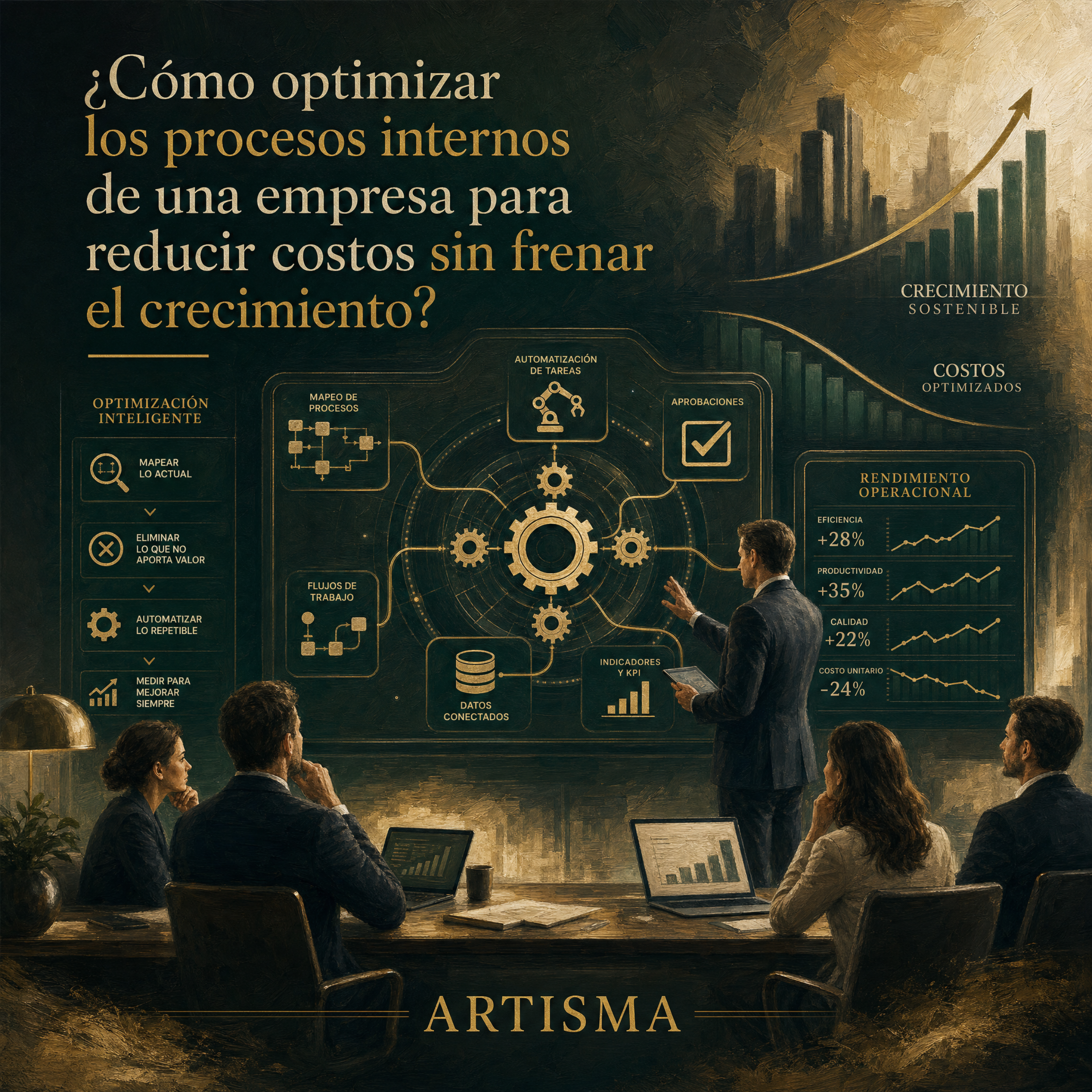 ¿Cómo optimizar los procesos internos de una empresa para reducir costos sin frenar el crecimiento?